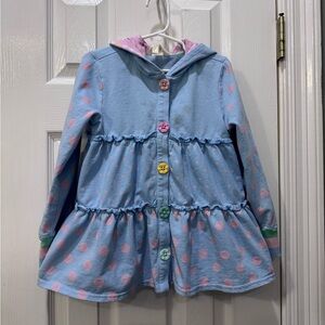 Matilda Jane Blue and Pink Heart Jacket
